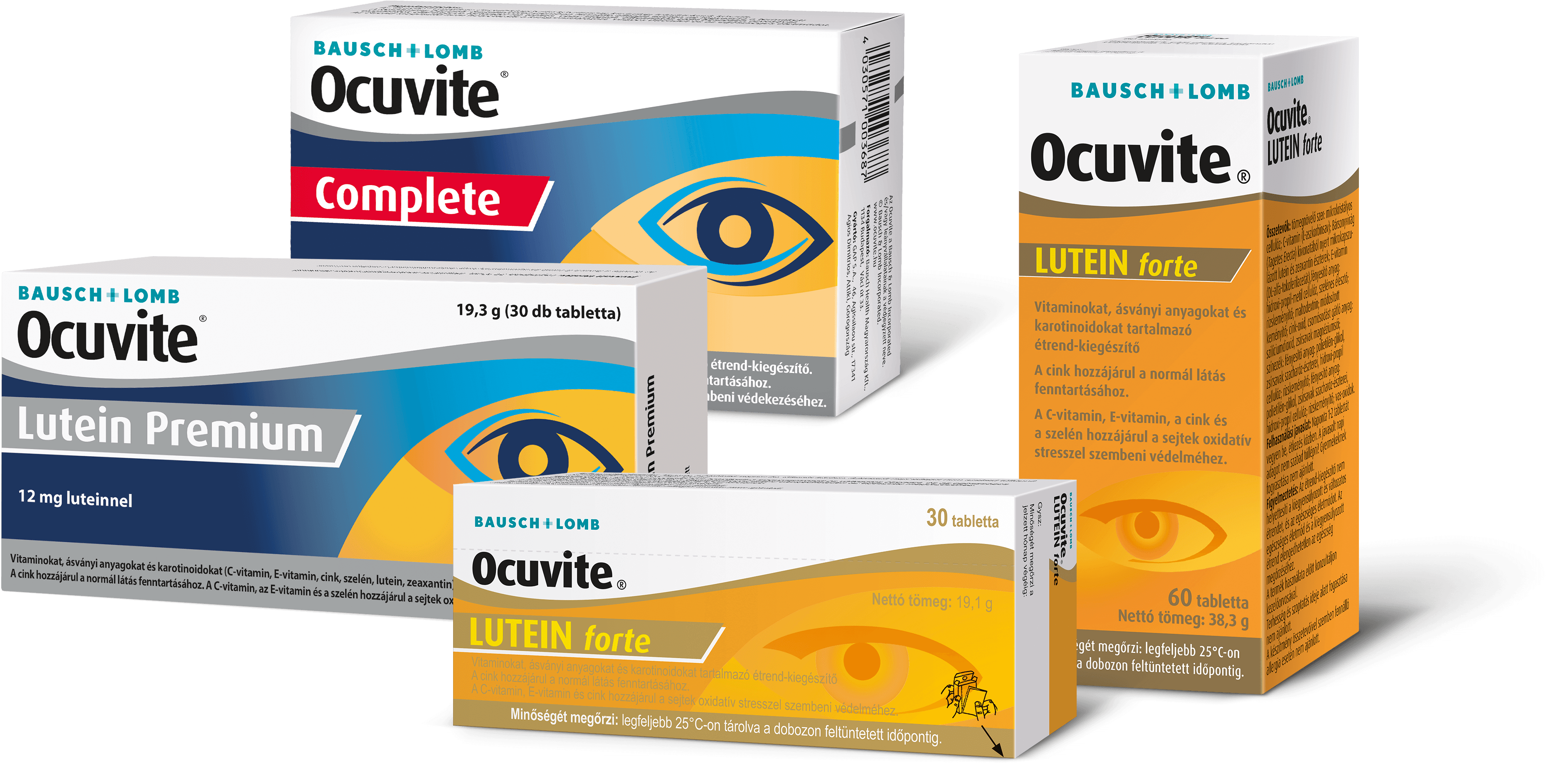 Ocuvite szemvitamin termékcsalád.